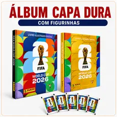 Kit Álbum Capa Dura Copa do Mundo 2026 Fifa World Cup Colecionável + Figurinhas