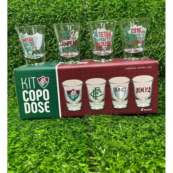 Kit Copo Dose C/ 4UN FLUMINENSE