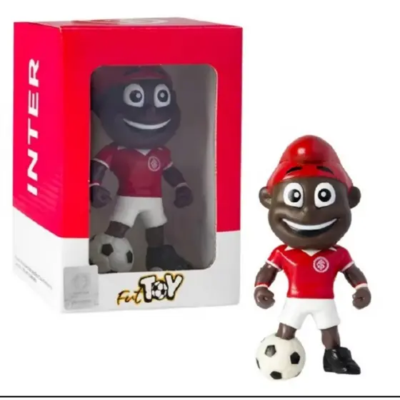 Boneco Decorativo Jogador de Futebol Internacional FunToy – Colecionável em PVC com Bola ⚽