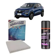 Kit Filtro Ar+higienizador Renault Kwid 2017 Em Diante