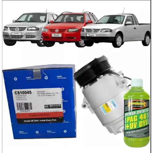 Compressor Ar Saveiro Ap G3/g4 2002 A 2009 Delphi + Óleo
