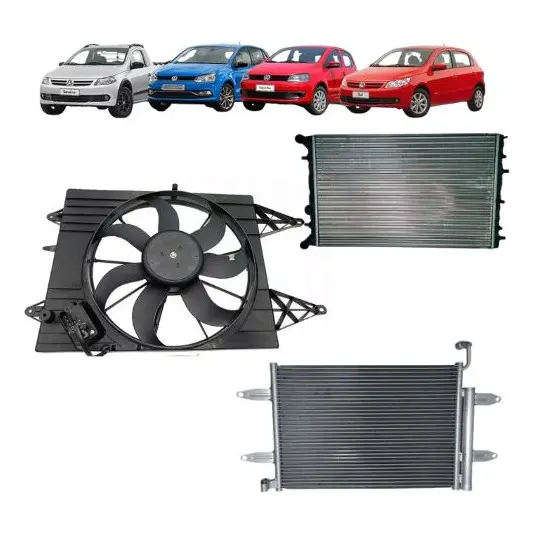 Radiador Condensador Eletroventilador Vw Geração 5-8