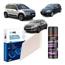 Kit Filtro Ar +higienizador Citroen C3 /c4 Lounge /air Cross Ar