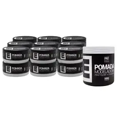 1 POMADA 500GR BANCA BRILHO + 6 UNI MODELADORA CAPILAR BRILHO 150gr - EVOLUTION BARBER