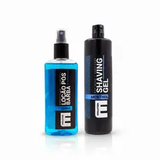 Kit Barbeiro Evolution Barber Menthol – 1 Gel de Barbear + 1 Loção Pós Barba