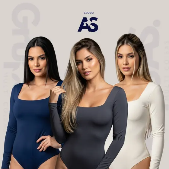 Kit 3 Body Gola Quadrada - Tecido Suplex Estilo Rua Básico Dia a dia Moda Influencer Shopee 1/3