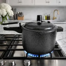 Panela Pressão 4,5 Litros Alumínio Reforçado Craqueada Cozimento Rápido Cozinha Craquelada