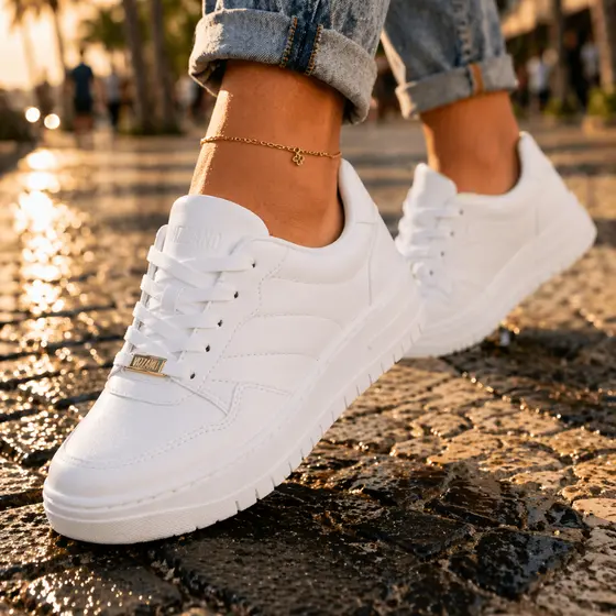 Tênis Vizzano Feminino Casual Plataforma Macia Moda Passeio Leve Ultra Conforto Flatform, tênis feminino confortável