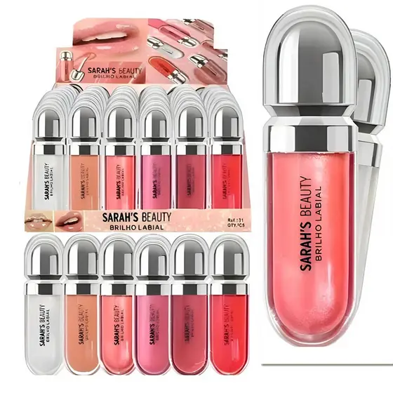 Gloss Labial Sara Sarah's Beauty brilho intenso o melhor BAZ