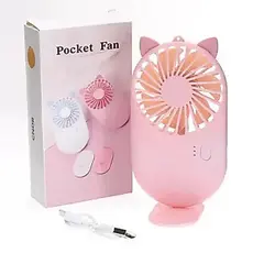 Mini Ventilador De Cílios Pocket Fan Rosa