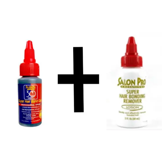 Kit Cola 30 Sec. Para Extensão de Cílios 30ml + Loção Removedor de Cola 30ml Salon Pro