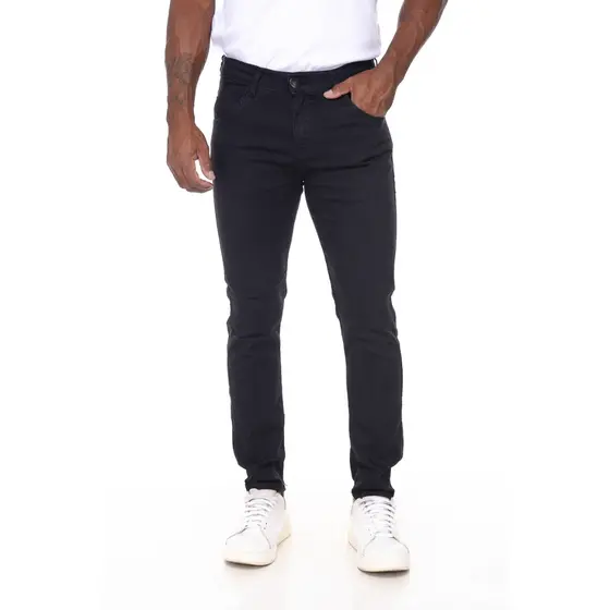 Calça Jeans Preta Masculina com Lycra