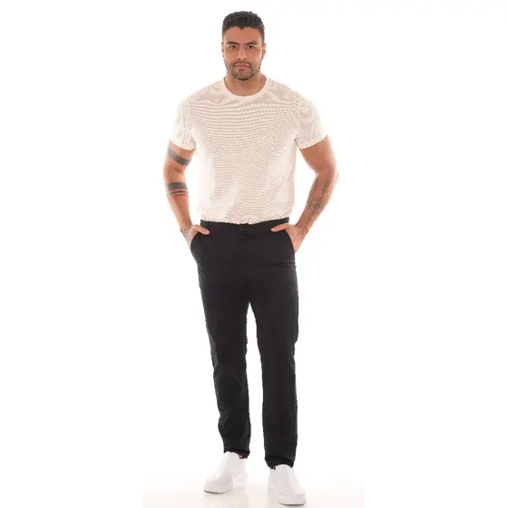 Calça Sarja Premium Masculina Bolso Faca Embutido