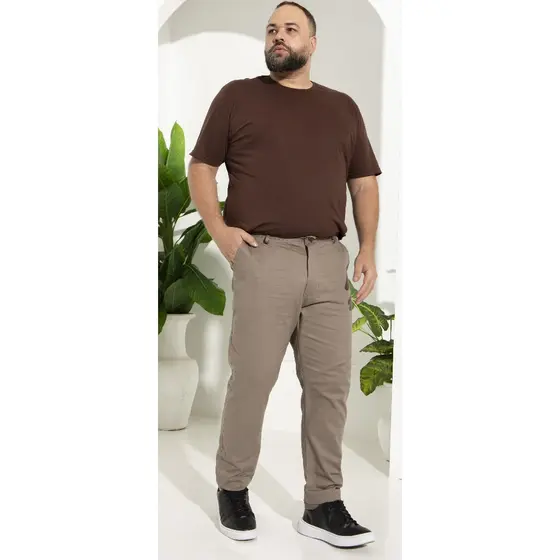 Calça Sarja Plus Size Masculina Bolso Faca Embutido Premium