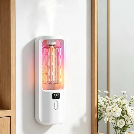 Difusor de Aroma Sem Fio de Parede | Umidificador e Desodorizador de Ambientes-E2