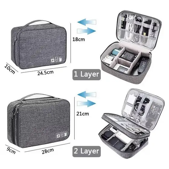 Bolsa De Armazenamento De Cabo De Dados Digital Multifuncional Viagem Necessário yan_shop_brasil
