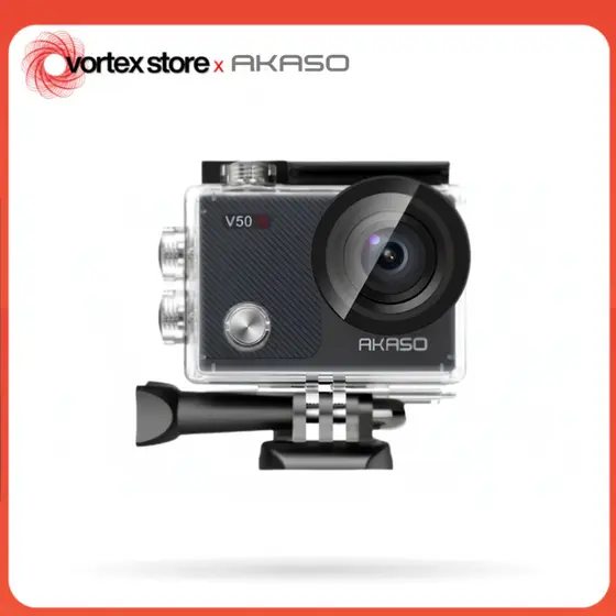 Akaso V50X Câmera De Ação, Câmera 20MP, 4K 30FPS Zoom 4X, À Prova d'Água 40m, Wi-Fi