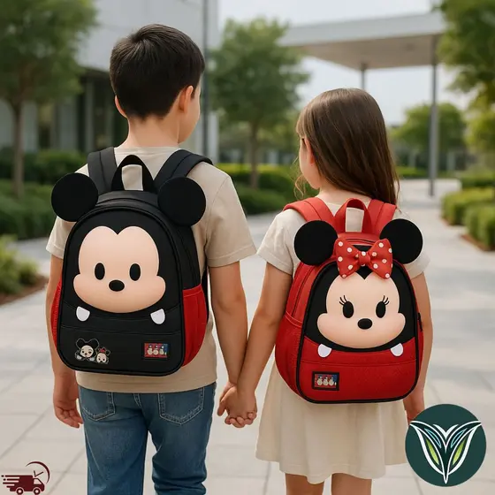 Mochila De Costas Escolar Infantil Mickey/ Minnie Disney CLIO Style Passeio Criança Menino Menina