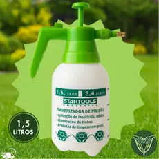 Pulverizador Borrifador Alta Pressão 1,5 L Com Trava Multiuso Pressão Manual Compressão Para Jardim Limpeza Profissional