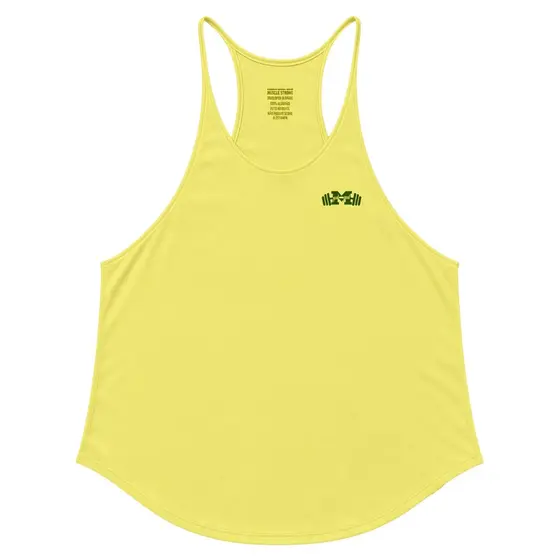 Regata Cavada Muscle Strong Amarelo Simple