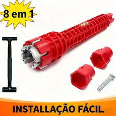 8 Em 1 Chave Multifuncional Encanamento Multiuso Para Pia Torneira Chave De Encanamento Cano Troca Filtro Antiderrap