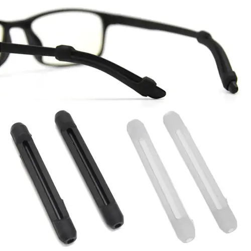 Par De Ponteira De Silicone Para Óculos - Antiderrapante - Protetora Orelha - Silicone - Macia