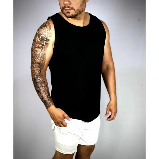 Conjunto Fitness Academia Regata + Shorts Forrado