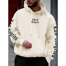 Moletom Blusa De Frio Casaco Canguru Capuz Masculino Los Angeles Streetwear