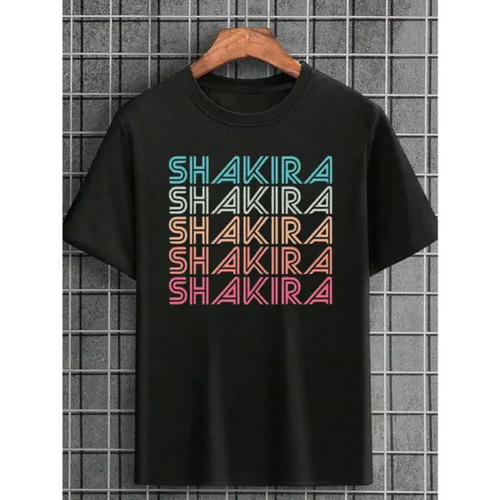 Camiseta Cantora Pop Shakira Unissex 100% Algodão Vintage Lançamento