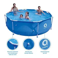 Piscina Estrutural Armação 4383 Litros Frame Plus Round Avenli Jilong