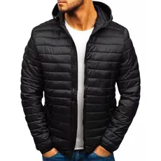 Jaqueta Puffer Bobojaco Masculina Com Capuz Removível Jaqueta Térmica Impermeável Frio Intenso Inverno