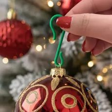 Kit Com 40 Ganchos Pendente Enfeite De Árvore De Natal