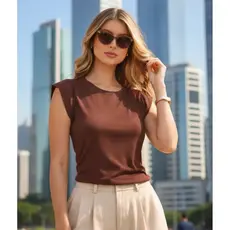 Blusa Feminino Muscle Tee Suplex Clássica Casual Chic Outfit