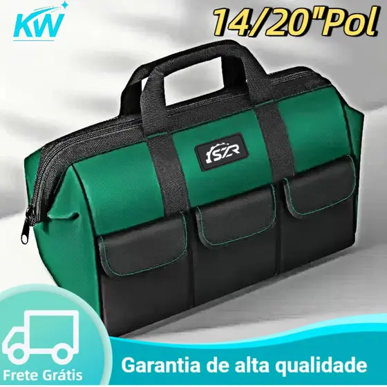 14/20 Polegadas Caixa de Ferramentas Profissional - Bolsa de Armazenamento Multiuso para Ferramentas
