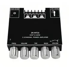 Placa Amplificadora Digital ZK-MT21 Para Canal Bluetooth 2.1 De Baixo Tom 5.0