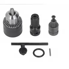 Kit6 Mandril com Chave + Haste Soquete Adaptador Quadrado Chave De Impacto 1/2Pol Bits 1/4 Engate Rápido Parafusadeira