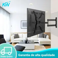 Suporte Articulado TV Full Motion Para Parede 10-80 polegadas Fino Colado 5min Instalação LED/LCD/OLED/QLED
