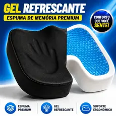 Almofada Assento Ortopédico Travesseiro Ergonômico Cadeira Corretor Postura Home Office