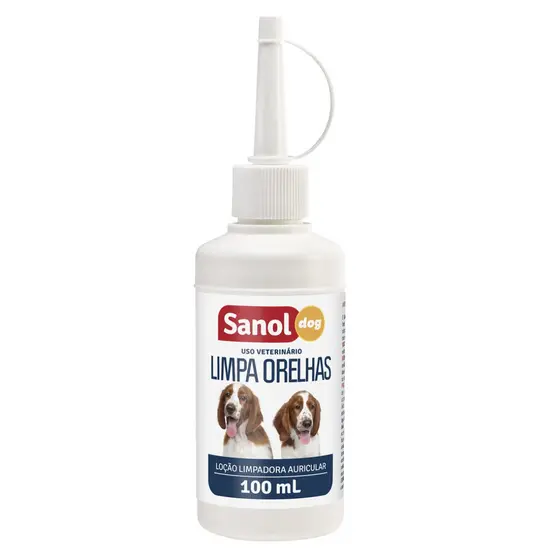 Limpa Orelhas para Cães 100 ml - Sanol Dog
