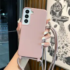 Capa de TPU macio com alça ajustável e à prova de quedas para Samsung Série S26ULTRA/S24PLUS/S24ULTRA/S25PLUS/S25ULTRA