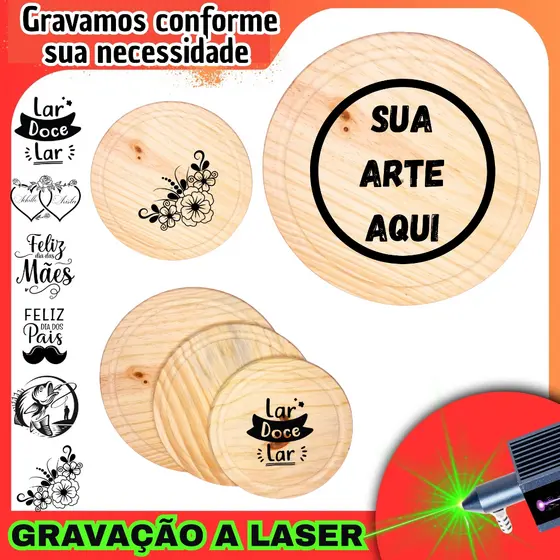 Tábua Personalizada Gravação Laser Frios Hambúrguer Pizza Madeira Pinus