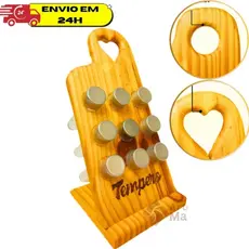 Porta Tempero Condimento Madeira Suporte Oferta