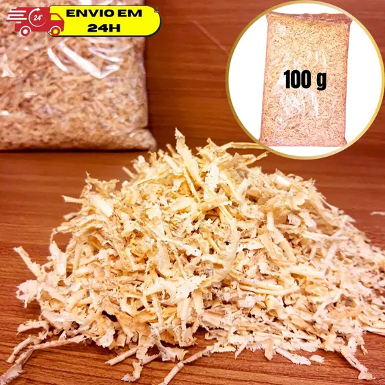 Serragem Madeira Seca Hamster Maravalha Composteira Natural