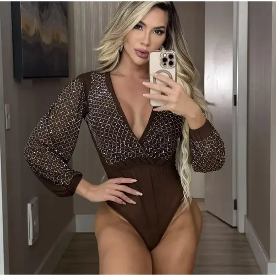BODY XADREZ BODY BRILHO MODA BALADA MODA COUNTRY MODA RODEIO MODA BRILHO