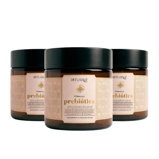 Kit 3x Fórmula Prebiótica Rituária 200g Suplemento Fibras Alimentares