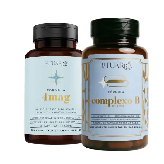 Kit Rituária 4Mag Magnésio + Complexo B Energia