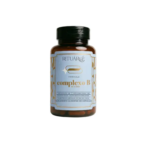 Complexo B Rituária Vitaminas Energia Foco Metabolismo Imunidade 60 Cap