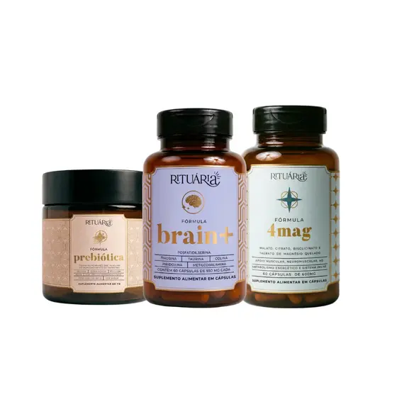 Kit  Brain +  Prebiotica e 4mag Rituária