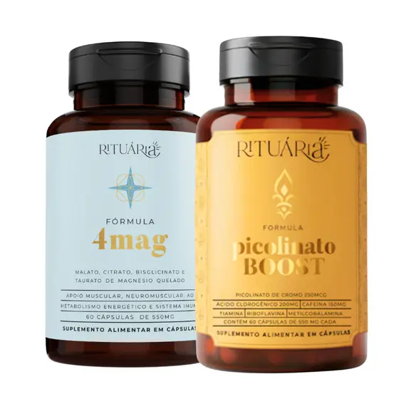 Kit Rituária Magnésio 4Mag + Cromo Picolinato