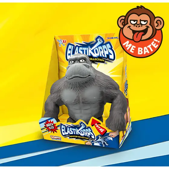 Boneco Gorila Rongee Kong - Alívio do Estresse com Estica e Esmaga: Anti-Stress para Relaxar e Divertir